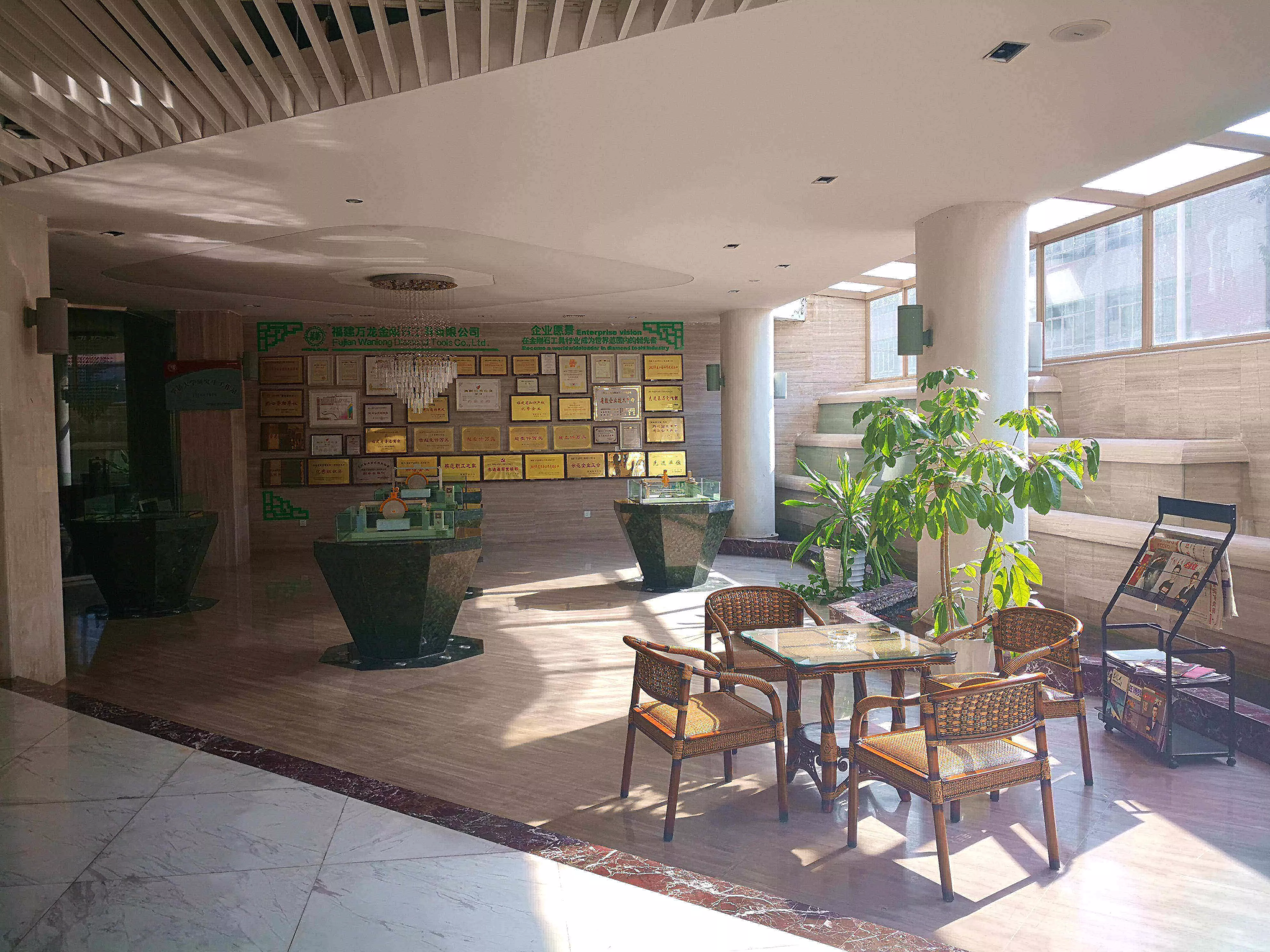 A corner of the exhibition hall